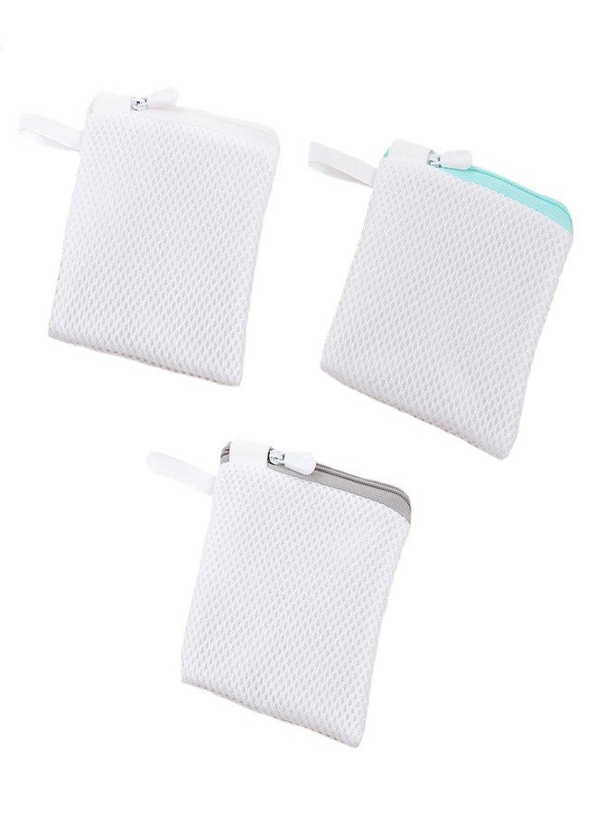 UtySty 3 Pack Soap Bags Soap Saver Bag Holder with Zipper Large Mesh Exfoliating Pouch for Shower Foaming Bath Moisture Beauty Bar Savon Cube Block Hotel Soap Bars Travel Paper Soaps Sheets Strips - Image 1