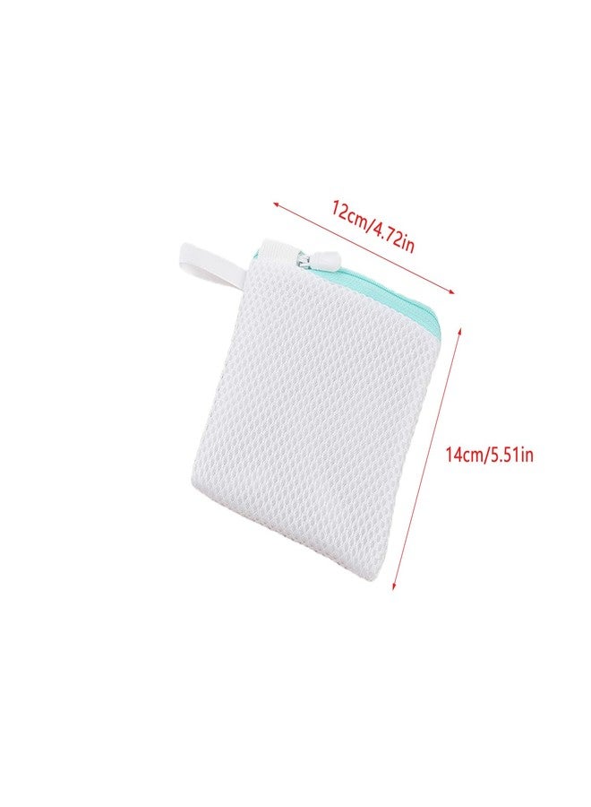 UtySty 3 Pack Soap Bags Soap Saver Bag Holder with Zipper Large Mesh Exfoliating Pouch for Shower Foaming Bath Moisture Beauty Bar Savon Cube Block Hotel Soap Bars Travel Paper Soaps Sheets Strips - Image 2