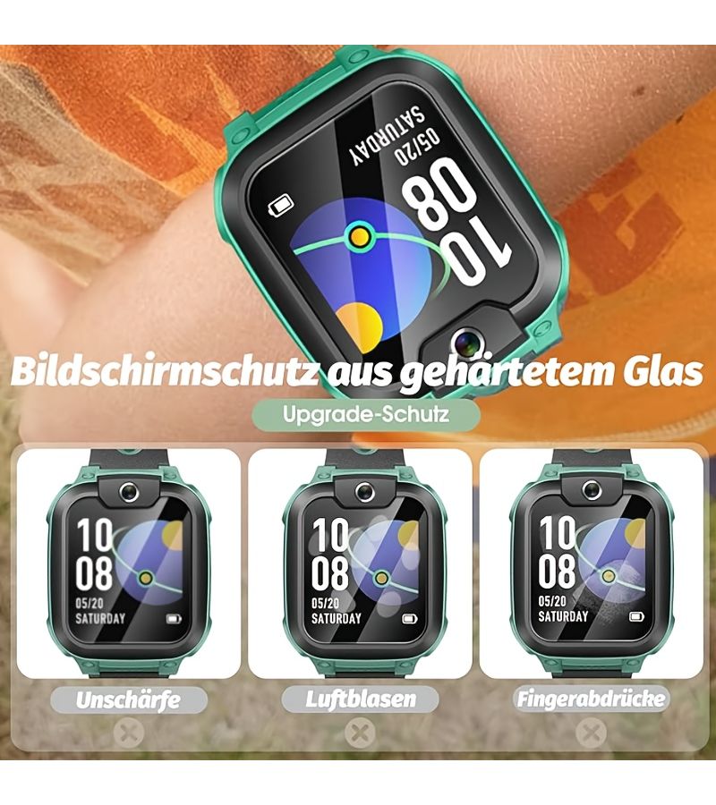 Two Pack Tempered Glass Full Coverage Screen Protectors With 9H Hardness And Automatic Calibration Installation Kit For IMOO Smartwatch Models Z3 Z5PRO Z6 Z5 Z7 Z7A Z6A Z8 Z9 Z10 Z11 Y06 D5 - Image 5
