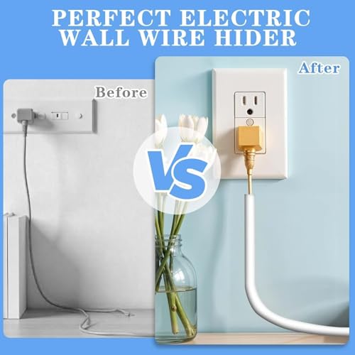Serplex® 6.6 Feet One Cable Hider (<1/4") for Wall, Self Adhesive Floor Cord Cover for Wires, Floor Cable Management Power Cord Protector Floor Electric Cord Covers Reusable & Cuttable Cord Hider - Image 4