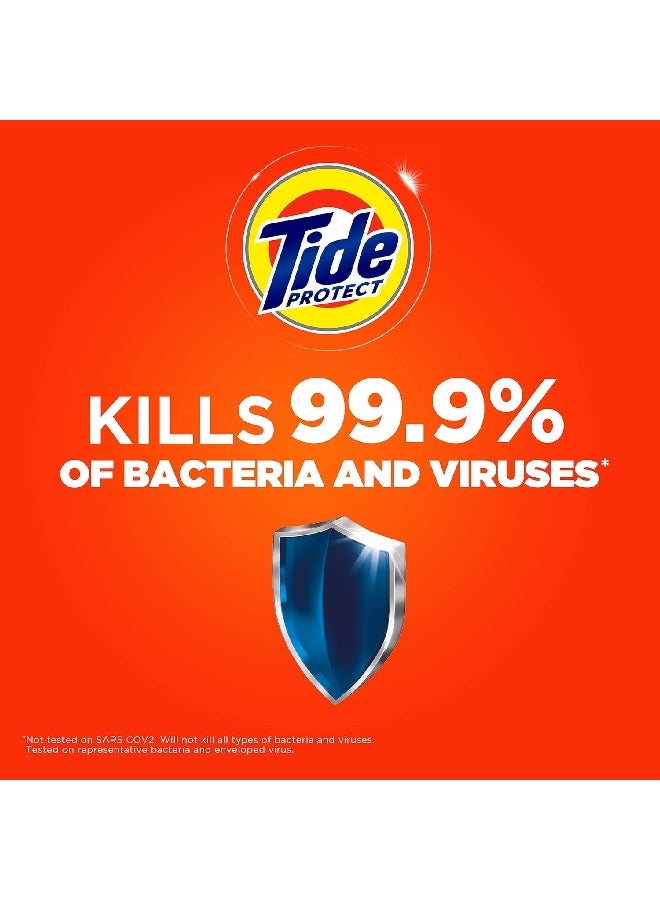 تايد 10102069 اوتوماتيك بروتكت منظف للغسيل مضاد للبكتيريا برغوة منخفضة 4.5 كيلو غرام - Image 2