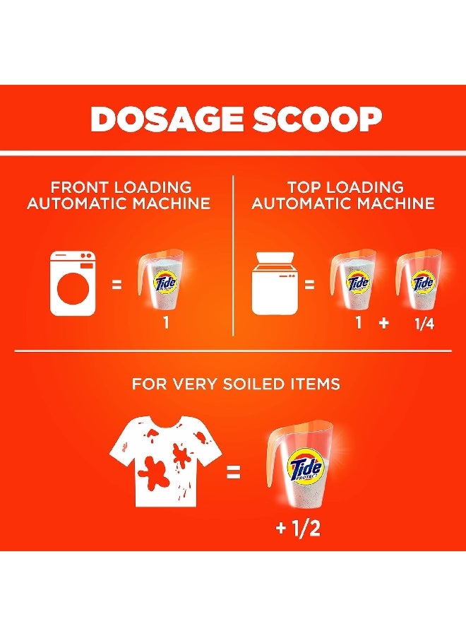 تايد 10102069 اوتوماتيك بروتكت منظف للغسيل مضاد للبكتيريا برغوة منخفضة 4.5 كيلو غرام - Image 4