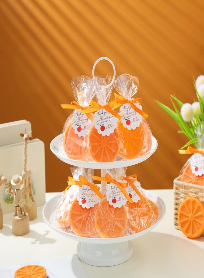 Demissle 20 Set Little Cutie Baby Shower Favors Soaps 20 Orange Cented Soaps 20 Little Cutie Card 20 Bags for Christmas Gifts Birthday Wedding Keepsakes Gender Reveal Decorations Orange Theme Favors - Image 5