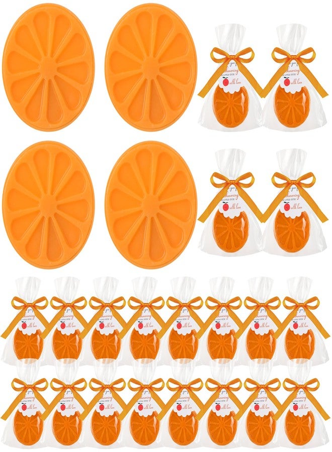 Demissle 20 Set Little Cutie Baby Shower Favors Soaps 20 Orange Cented Soaps 20 Little Cutie Card 20 Bags for Christmas Gifts Birthday Wedding Keepsakes Gender Reveal Decorations Orange Theme Favors - Image 1
