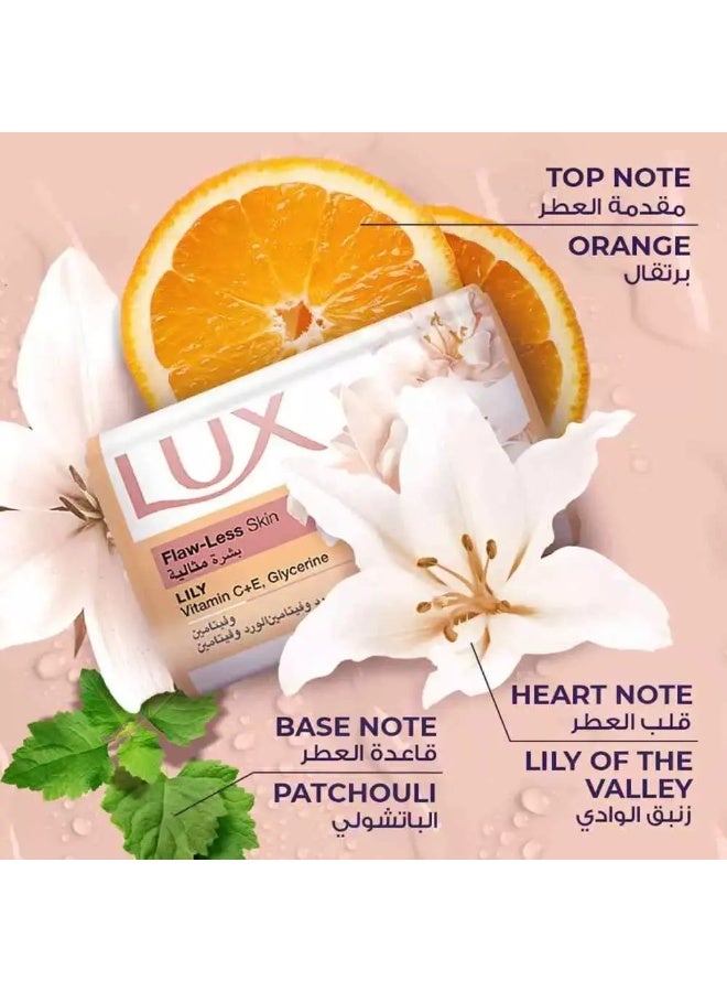 Lux Flaw-Less Skin Soap Bar with Lily and Glycerin- 6X75gms - Image 3