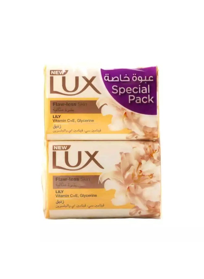 Lux Flaw-Less Skin Soap Bar with Lily and Glycerin- 6X75gms - Image 2