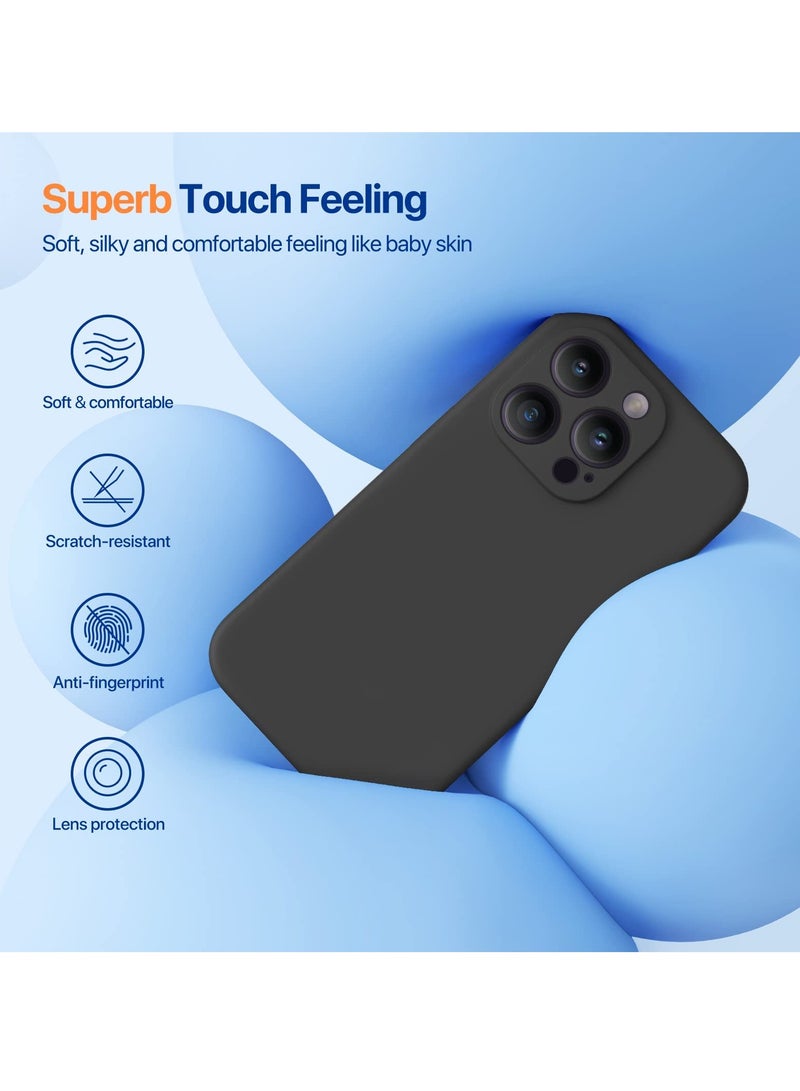 Aookay For iPhone 15 Pro Max Case 6.7 inch, Real Premium Liquid Silicone Case Velvety Touch, Camera All Round Protection Case with Microfiber Lining for iPhone 15 Pro Max - Image 5