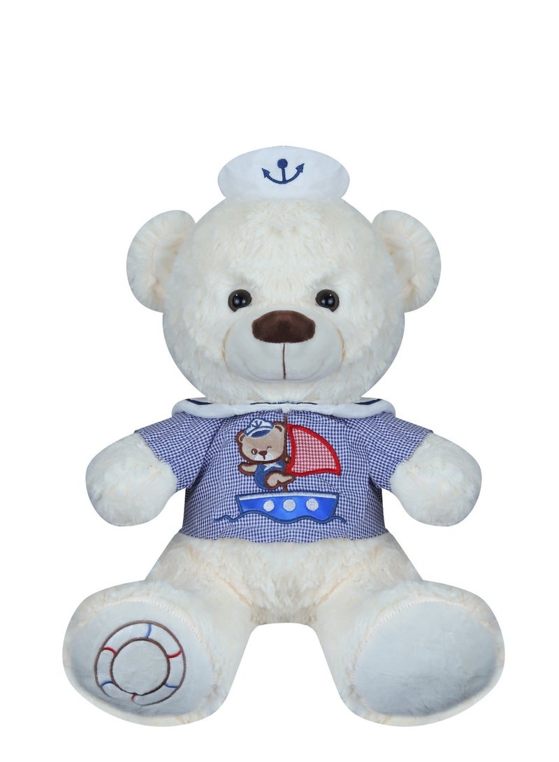 Magnolia Sailor Bear Stuffed Toy - Size 40 cm, Adventure Ship Design | Soft and huggable teddy bear for kids and adults, perfect gift for birthdays and marine lovers, durable and washable - Image 2