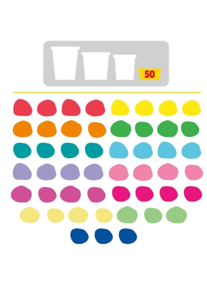 Play-Doh Modeling Compound Mega Pack, 50 Mini Cans, Multicolor, Non-Toxic Compound Set - Image 5