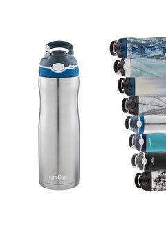 Contigo Contigo Ashland Stainless Steel Insulated Water Bottle With Straw, 24 Hours Cold Flask with Thermalock Vacuum Insulation, Spill Proof & Leak-Proof BPA-Free Bottle, Autospout Technology 590 ml, 1 Piece  - Image 1