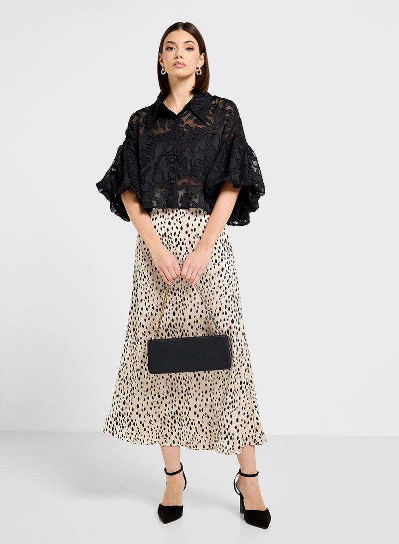 ELLA Sheer Crop Shirt  - Image 4