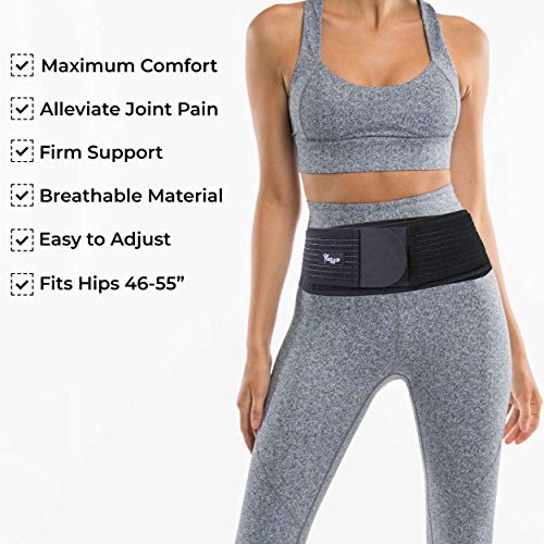 Posture Magic Sacroiliac SI Joint Support Belt for Women and Men - Reduce Sciatic, Pelvic, Lower Back and Leg Pain - Stabilize SI Joint (Plus (Hip Size 46-55")) - Image 2
