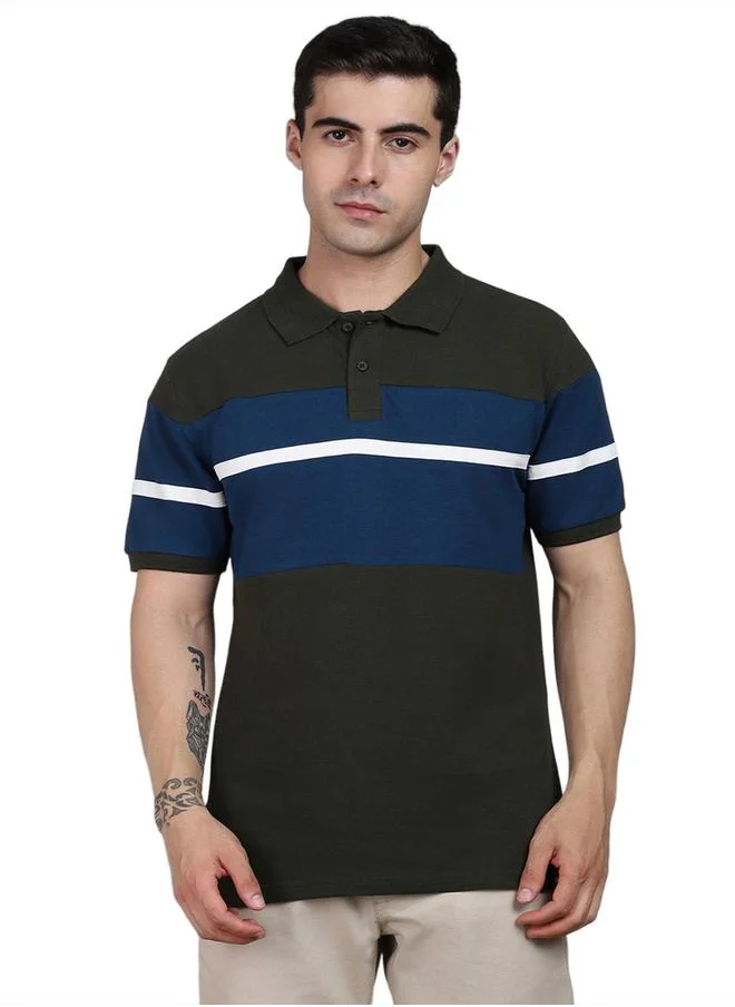 دينيس لينغو Striped Polo T-Shirt by Styli
