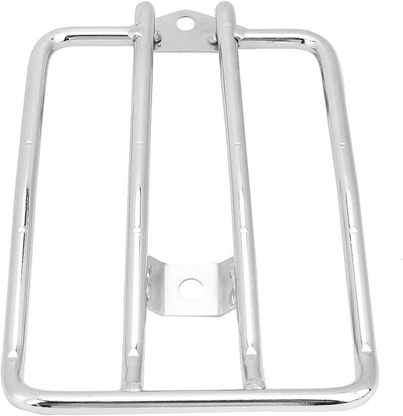 Harley Davidson XL883 1200 X48 Motorcycle Rear Luggage Rack Carrier Silver Easy Installation - Image 2