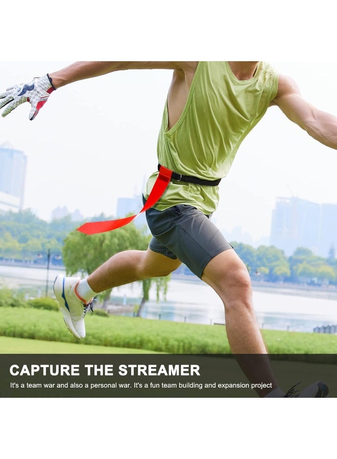 BESPORTBLE 10 Pcs Flag Football Belts Adjustable Football Belts with 30 Pcs Flags for Youth and Adults Training Equipment - Image 5