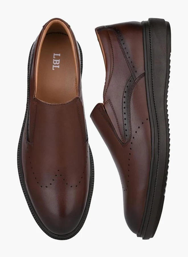 LBL By Shoexpress BROWN Men Leather Slip-On Loafers for Men | Best Price UAE