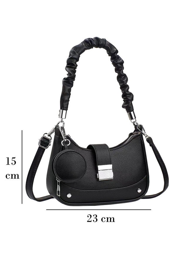 SIBY 2 In 1 Crossbody Bags with Coin Case for Women's (Black) - Image 2