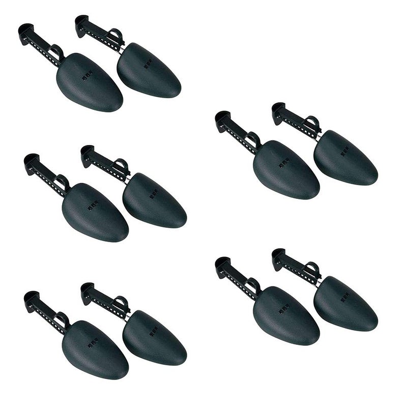 FONHERILI WAJJ 5 Pairs Plastic Shoe Tree Stretcher Shaper for Men Adjustable Length Shoes Boot Holder Shaper Support(Green Men)