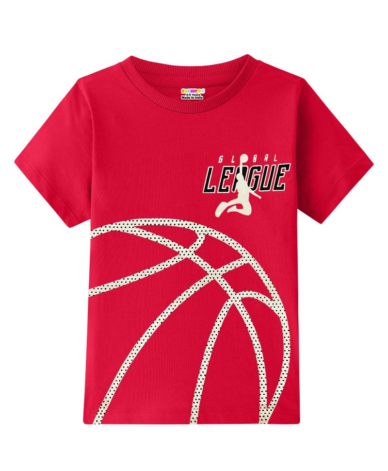 Kuchipoo Boys Regular Fit Half Sleeves Cotton T-Shirts (KUC-TSHRT-474, 3-4 Years, Multi-Colored) - Image 5