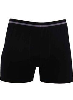 DICE Pack of 3 Plain Cotton Boxer Underwear for Men  - Image 4