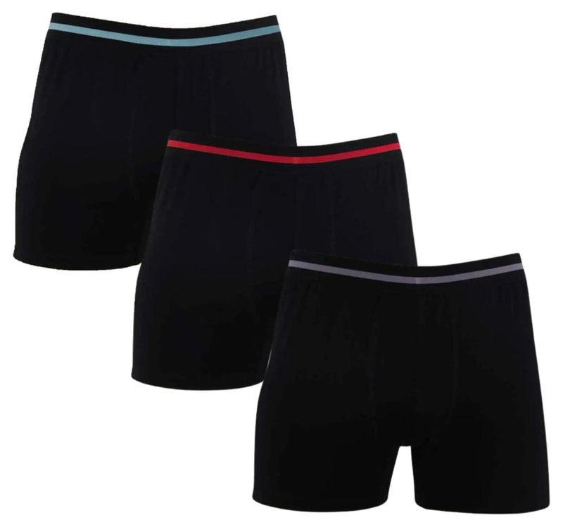 Dice Pack of 3 Plain Cotton Boxer Underwear for Men - Image 1