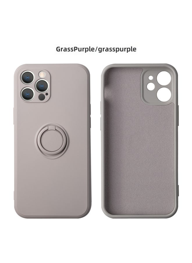 Generic Digital Cputer/iphone Protective Case/iphone Protective Cover - Fashionable Leopard Print Design For Wen-Color:Grass Purple 】-Applicable Model:iPhone 12  - Image 1