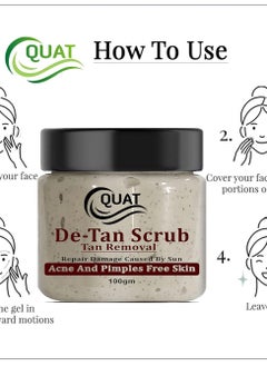 Quat De-Tan Face Scrub For Natural Glowing And Pimple Free Skin For men and women(100 Gm) - pzsku/Z5F3385F09628DE841D16Z/45/_/1740036758/0978ca2f-f9a7-43c5-9c68-f38842efe417