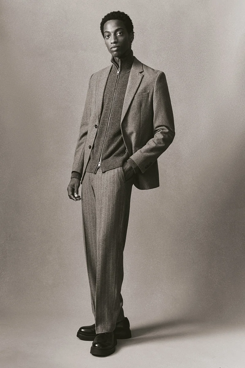 H&M Regular Fit Wool zip-through cardigan