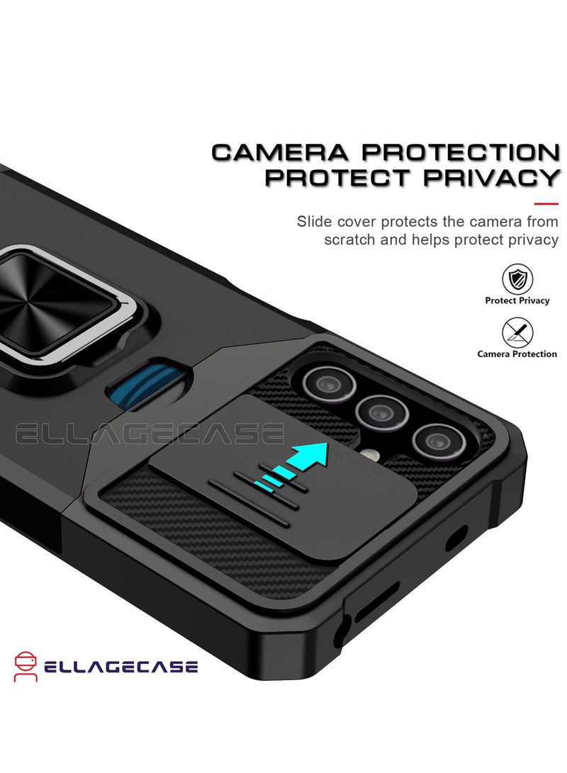 ELLAGECASE Impact-Resistant Case with Card Slot, Stand & Solid Camera Protection for Samsung Galaxy S24 / S25 – Includes Hidden Metal Plate - Image 3