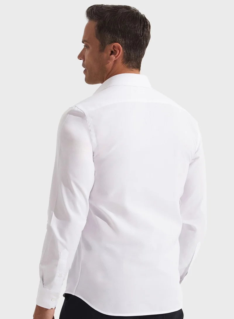 JUNE Textured Slim Fit Shirt