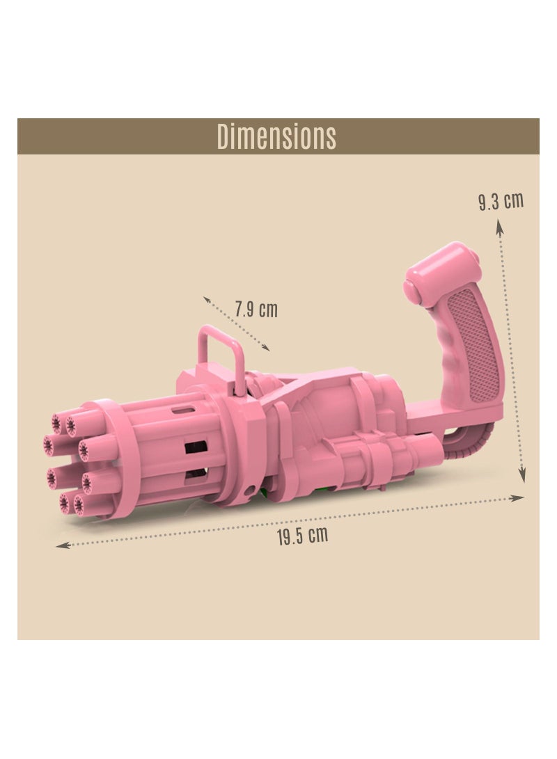 Little Story مسدس فقاعات للأطفال بـ 8 فتحات - وردي - Image 3
