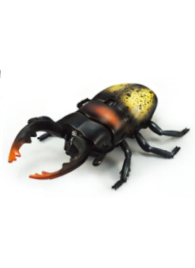 Explosions Strange Simulation Remote Control Animal Infrared Trick Remote Control Snake Remote Control Caterpillar Toy-Color:Beetle Yellow  - Image 1