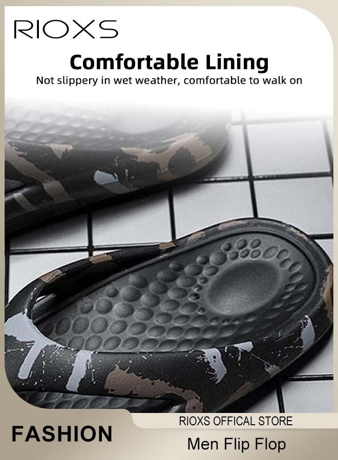 ريوكس شبشب رجالي، صندل مريح يدعم قوس القدم للرجال، شبشب حمام خفيف الوزن ومضاد للانزلاق، صندل شاطئي عصري بقاعدة سميكة للاستخدام الداخلي أو الخارجي، شبشب صيفي مقاوم للماء لقضاء العطلات، رحلات القوارب، المشي، الجري، صيد الأسماك في الأنهار والبحيرات والمزيد. - Image 4