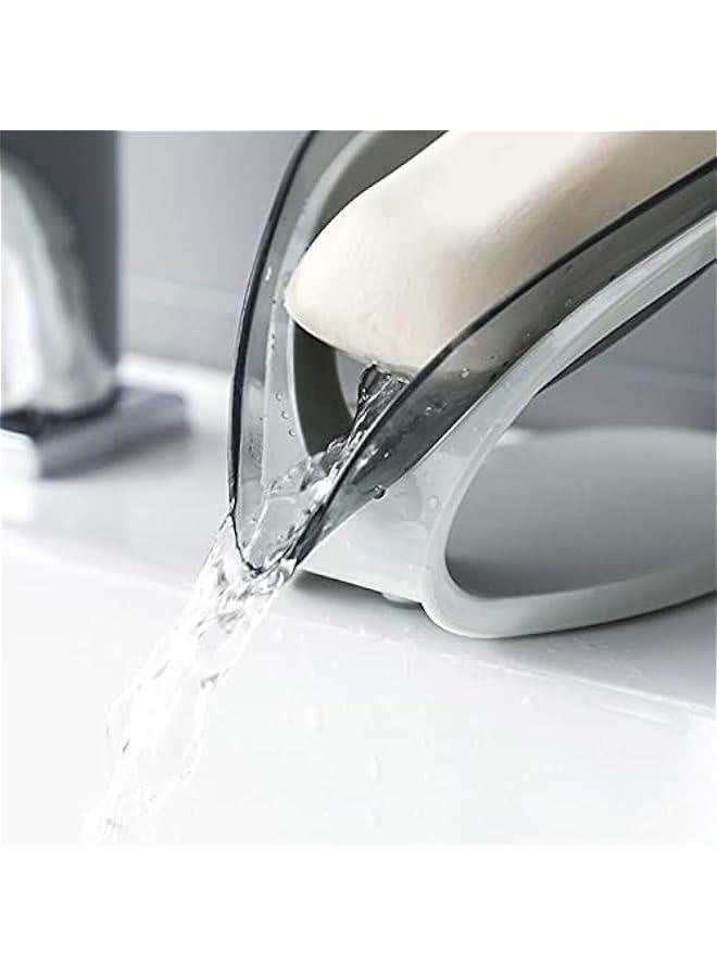 Soap Holder - with Draining Soap Tray, Leaf Shape Suction Cup Soap Box, No Drilling Decorative Drainage Soap Holder for Shower Bathroom Kitchen - Image 2