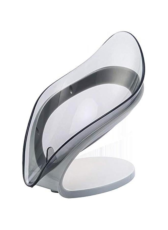 Soap Holder - with Draining Soap Tray, Leaf Shape Suction Cup Soap Box, No Drilling Decorative Drainage Soap Holder for Shower Bathroom Kitchen - Image 1