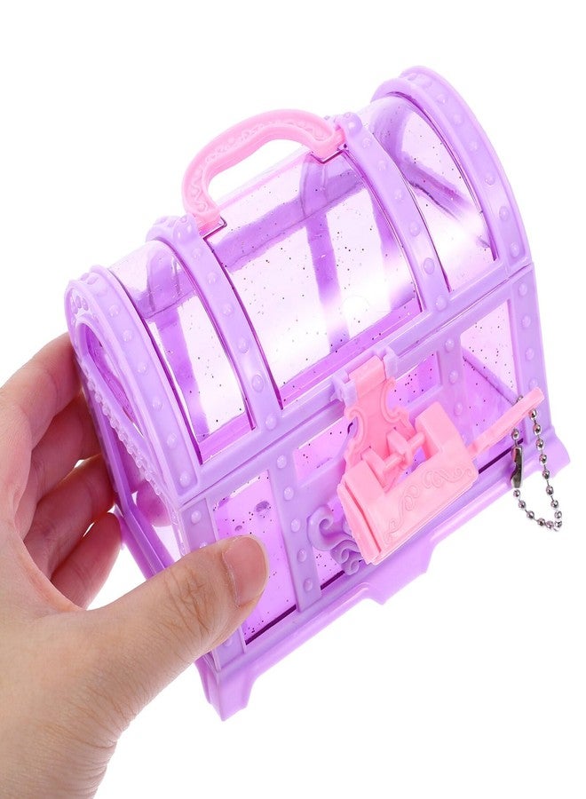 توي اند اونا صندوق كنز القراصنة من توياندونا، قطعتان، صندوق مجوهرات للبنات، صندوق أميرة، صندوق ألعاب مع قفل ومفتاح، صناديق حلوى، منظم تخزين تذكاري، صندوق هدايا، علبة خواتم، 11.50 × 8.50 × 8.00 سم، 8L11123978JTCZBFW - Image 2