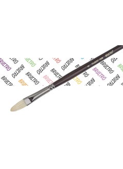 BRUSTRO Brustro Artists Bristlewhite Filbert Brush Series 1008 - Brush No. 6 (for Oil & Acrylic)  - Image 1