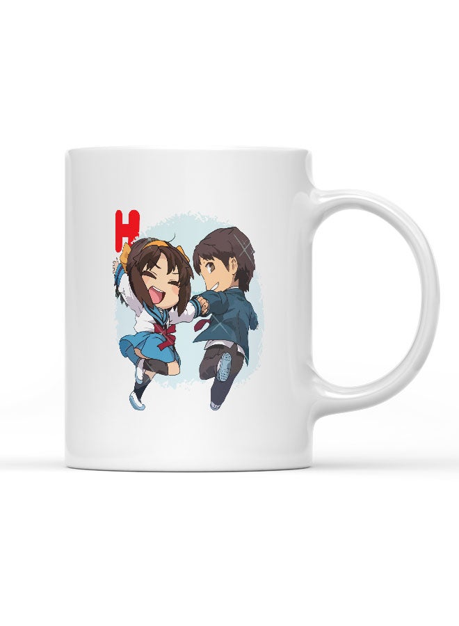 LIT Haruhi Suzomiya Mug Cute Couple Mug for Coffee Haruhi Waifu Gift Mug Haruhi Suzomiya The Melancholy of Haruhi Suzumiya-Anime Character Fan - Image 1