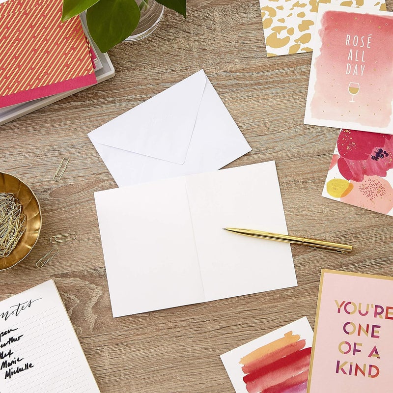 Hallmark Pack of 24 All Occasion Greeting Cards Assortment, Modern Pink and Gold Foil - Image 2