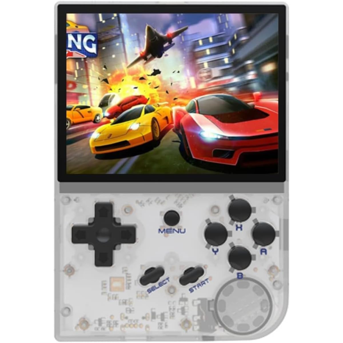 3.5" IPS Handheld Game Console, Linux Retro Gaming , 5000+ Games , Portable Pocket Player , Fast Charge , 2100mAh Battery , PS1 CPS NEOGEO GBA MAME , 64G TF Card , Button Control