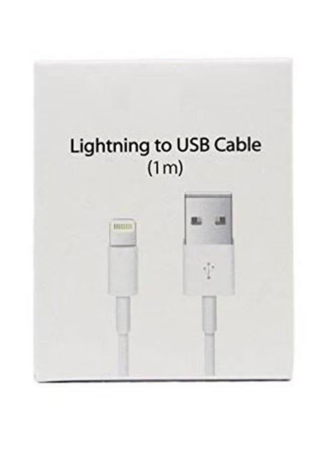 Generic - Lightning Cable 1M USB Charge Sync For IPhone Or IPad White - Image 1