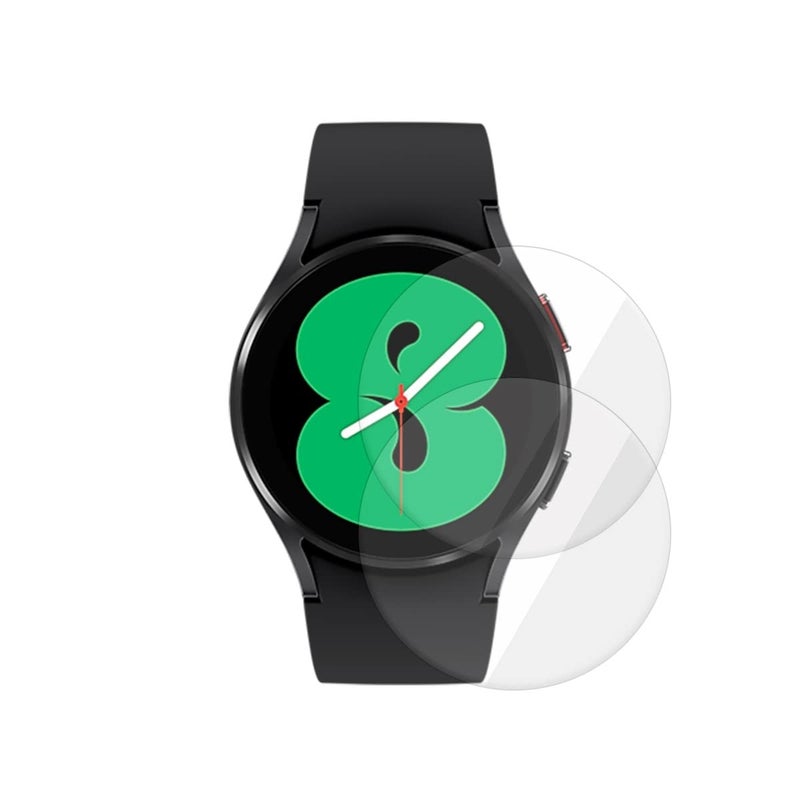 SPCORE Tempered Glass Screen Protector for Samsung Galaxy Watch 7 / Watch 6 / Watch 5 / Watch 4 (44mm) (1.4" inch) (Pack of 2) - Image 1