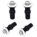 SelfTek 4 Pack Toilet Seat Hinge Bolt Screws Toilet Seat Fixings Fix Expanding Rubber Top Nuts Screws Mount Seat - Image 2