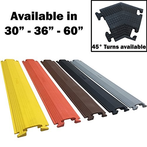 Electriduct Home 'n' Office Small Drop Over Cord Protector - 60" (5 Feet) Wire Cover | Yellow - Image 2