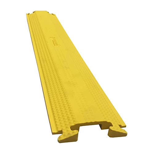 Electriduct Home 'n' Office Small Drop Over Cord Protector - 60" (5 Feet) Wire Cover | Yellow - Image 1