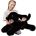 BENINY Giant Black Lab Stuffed Animal 315 Inch Big Realistic Stuffed Labrador Dog Plush Toy Puppy Throw Pillow Gift for Kids - Image 2