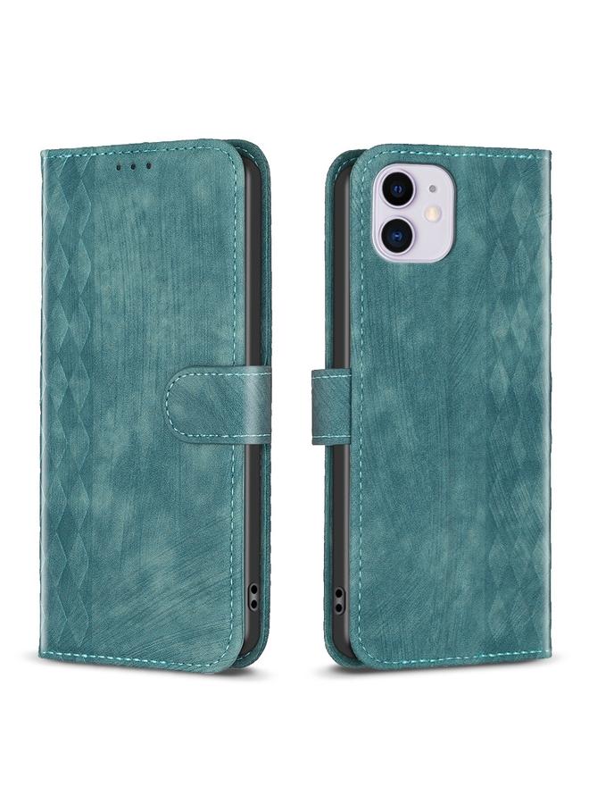 Zaboon Case For iPhone 11 Plaid Embossed Leather Phone Case - Image 1