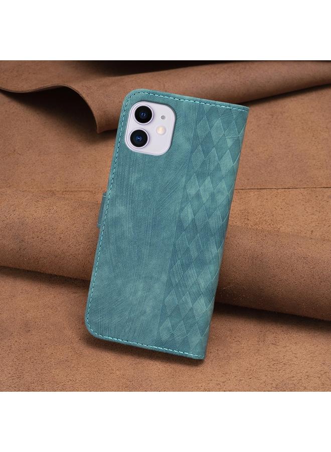 Zaboon Case For iPhone 11 Plaid Embossed Leather Phone Case - Image 3