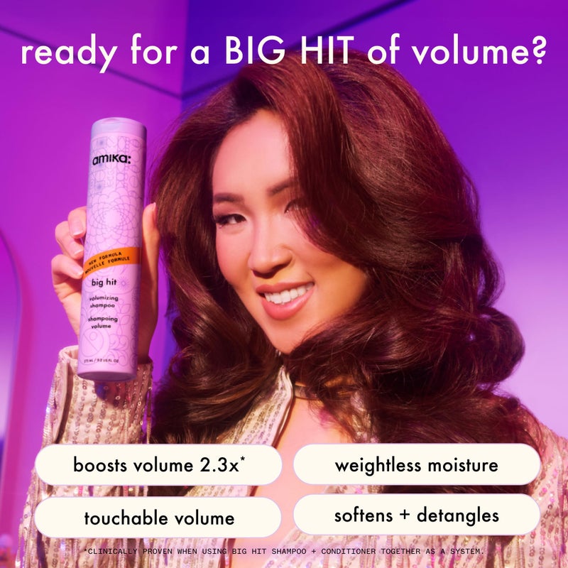 amika big hit volumizing shampoo, 275ml - Image 2