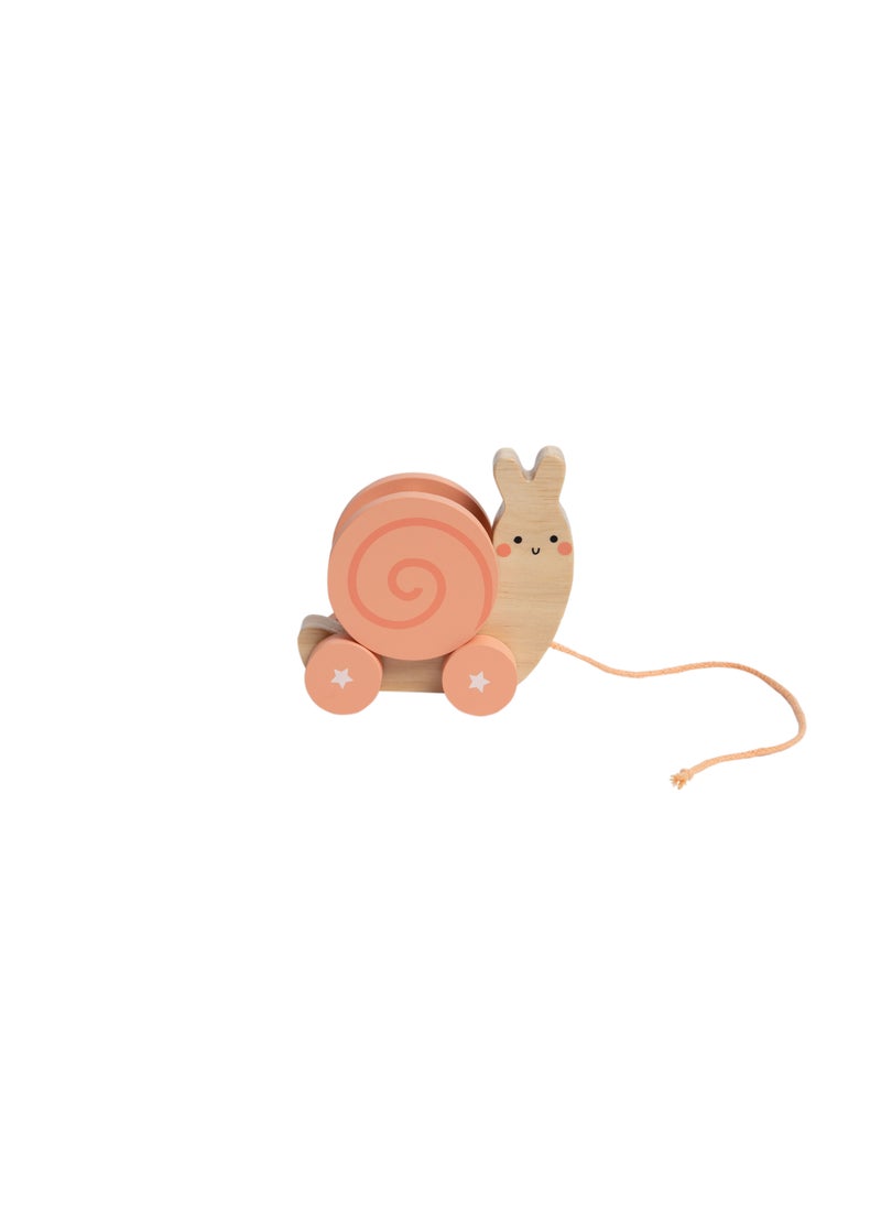 pearhead snail wooden pull toy  - Image 1